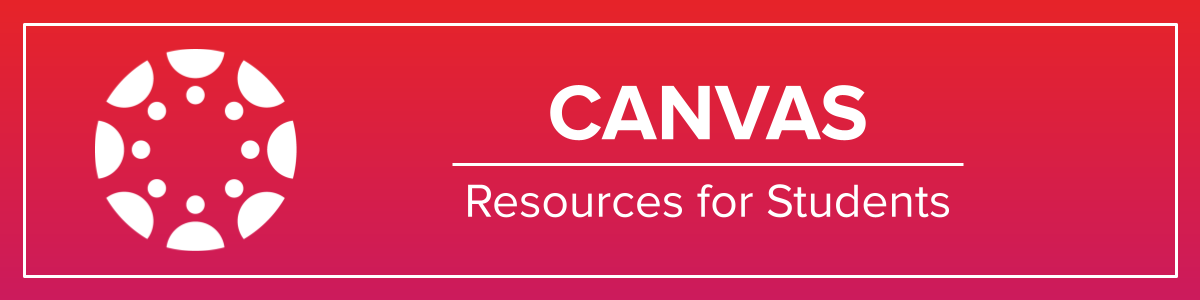canvas student resources banner
